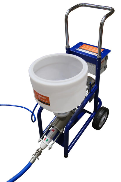 Masina multifunctionala de tencuit, gletuit, izolatii, debit max. 0-12 L/min, 1.5kW Monofazata, 20 bar, cuva plastic 35L - CNO-MFS12