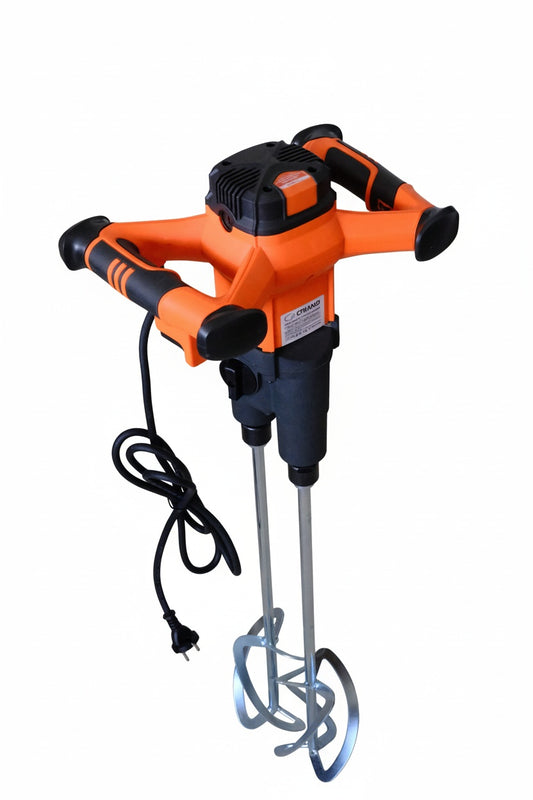 Mixer / amestecator pt. adezivi / mortar 1600W cu palete duble, Profesional DUOMIX1600 cu regulator de turatie - CNO-DUOMIX1600