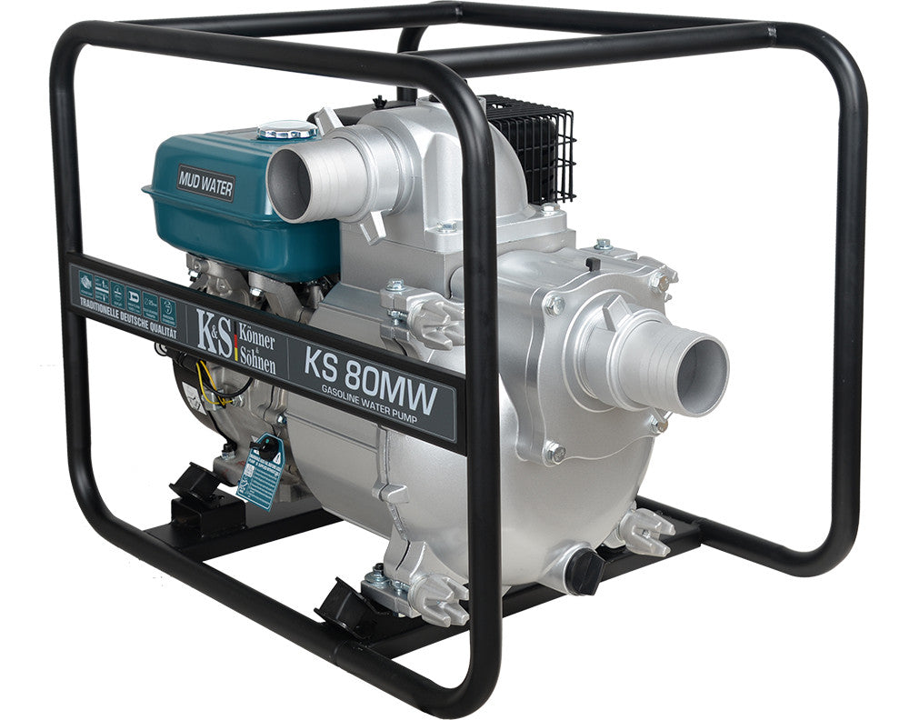 Motopompa pentru apă contaminată puternic 3" - 1000 l / min - Konner & Sohnen - KS-80MW