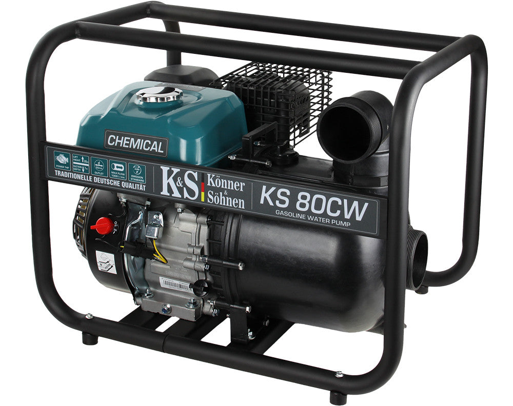 Motopompa pentru lichide agresive 3" - 1000 l / min - Konner & Sohnen - KS-80CW