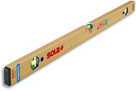 Nivelă cu bula (Boloboc magnetic) cu profil tubular, 200cm AZM 3 200 - Sola-01823701