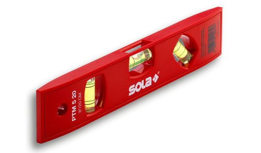 Nivelă torpedo ( Boloboc ) din plastic, cu magnet PTM 5, 20cm - Sola-01430620