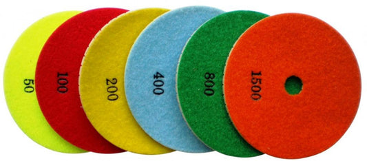 Paduri / dischete diamantate pt. slefuire uscata de pardoseli, #400 125mm - Super Premium - DXDH.25007.125.0400