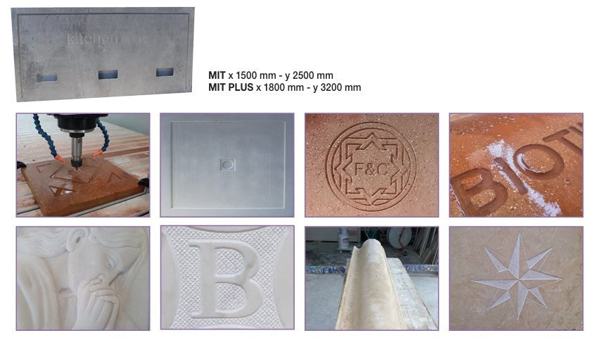 Pantograf (freză) de precizie MIT, 150x250cm, grosime 100mm - Ferrari&Cigarini