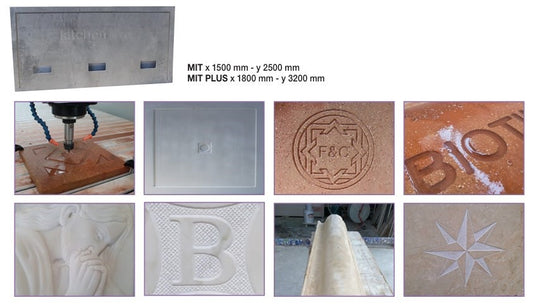 Pantograf (freză) de precizie MIT, 150x250cm, grosime 100mm - Ferrari&Cigarini