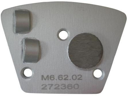 Placa cu segmenti diamantati pt. slefuire pardoseli - segment DPC 2x1/2 - prindere M6 - DXDH.8506.62.02-R