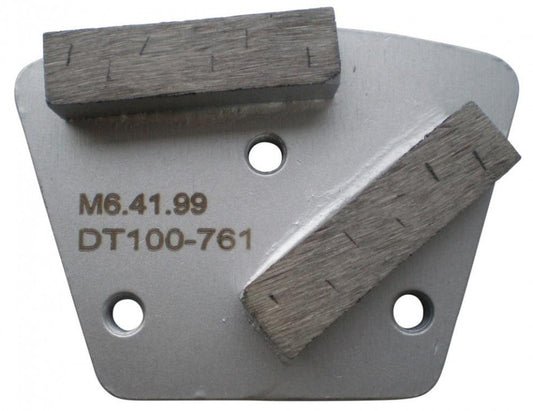 Placa cu segmenti diamantati pt. slefuire pardoseli - segment DPC dual - prindere M6 - DXDH.8506.41.99