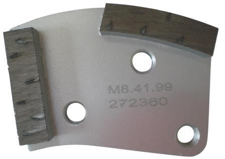 Placa cu segmenti diamantati pt. slefuire pardoseli - segment DPC dual - prindere M8 - DXDH.8508.41.99