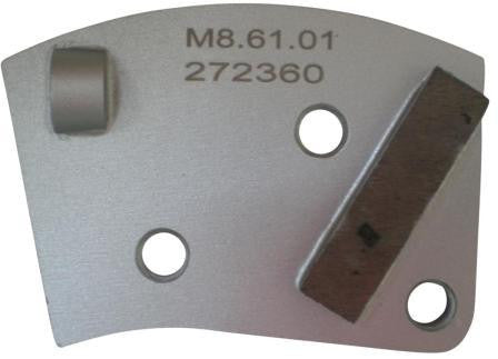 Placa cu segmenti diamantati pt. slefuire pardoseli - segment DPC - prindere M8 - DXDH.8508.61.01-L