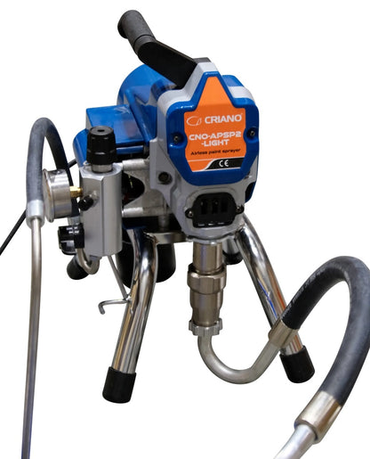 Pompa de vopsit si zugravit AIRLESS Piston Profesională - Complet Echipata - 1/4", 1.1kW, 2L/min - CNO-APSP2-LIGHT