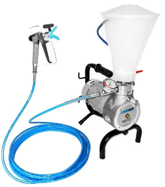 Pompa de vopsit / zugravit AIRLESS Profesionala cu Cadru - 1/4", Complet Echipata - 2,2L/min - Larius Miro