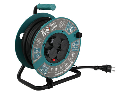 Prelungitor cu tambur / Rola 25m Cablu - KS-CR-25M