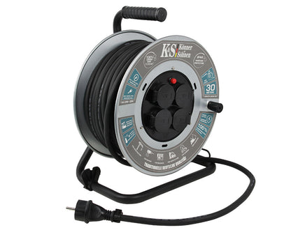 Prelungitor cu tambur / Rola 30m Cablu - KS-CRM-30M