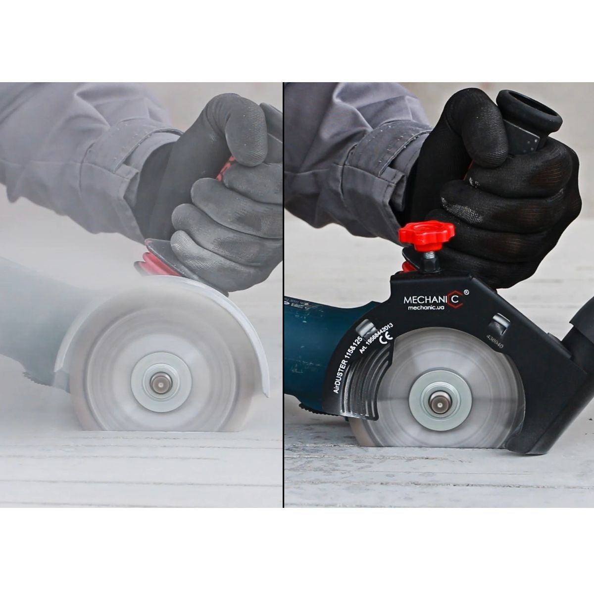 Protectie si extractie praf AirDUSTER 115-125 pentru taieri cu polizor unghiular 115-125mm - DiStar-19568442013