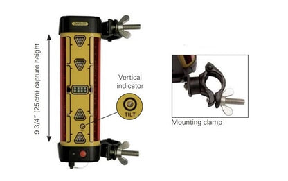 Receptor semnal pentru utilaje 360° LMR360R (868 MHz) - prindere cu cleme - Leica-773556