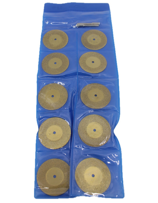 Set de 10 discuri diamantate taiat si slefuit ceramica 40mm si 2 axuri pentru CRIANO MPU350W - CNO-MPU350W-DD40