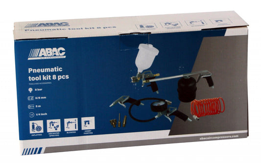 Set scule aer comprimat G-810P, 8 piese - ABAC-2809913655