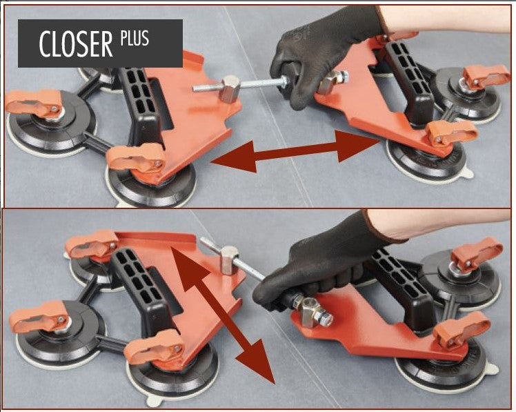 Sistem cu ventuze, pt. pozitionare si imbinare placi - Closer Plus, 6x Ø112mm - Raimondi-185DALMK2
