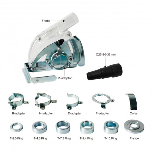 Sistem de extractie praf la taieri pt. polizoare unghiulare - BIHUI-TDBC