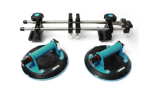 Sistem de fixare si ajustare cu 2 ventuze cu vaccum, Ø150mm (detasabile) pt. placi ceramice - BIHUI-LFTSA6