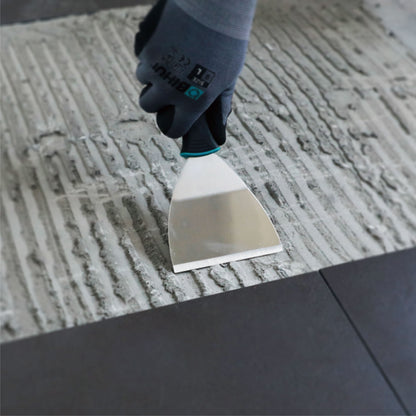 Spatula pentru indepartare placi 100mm cu capat metalic pentru lovire cu ciocanul, maner soft-grip - BIHUI-TRSC4