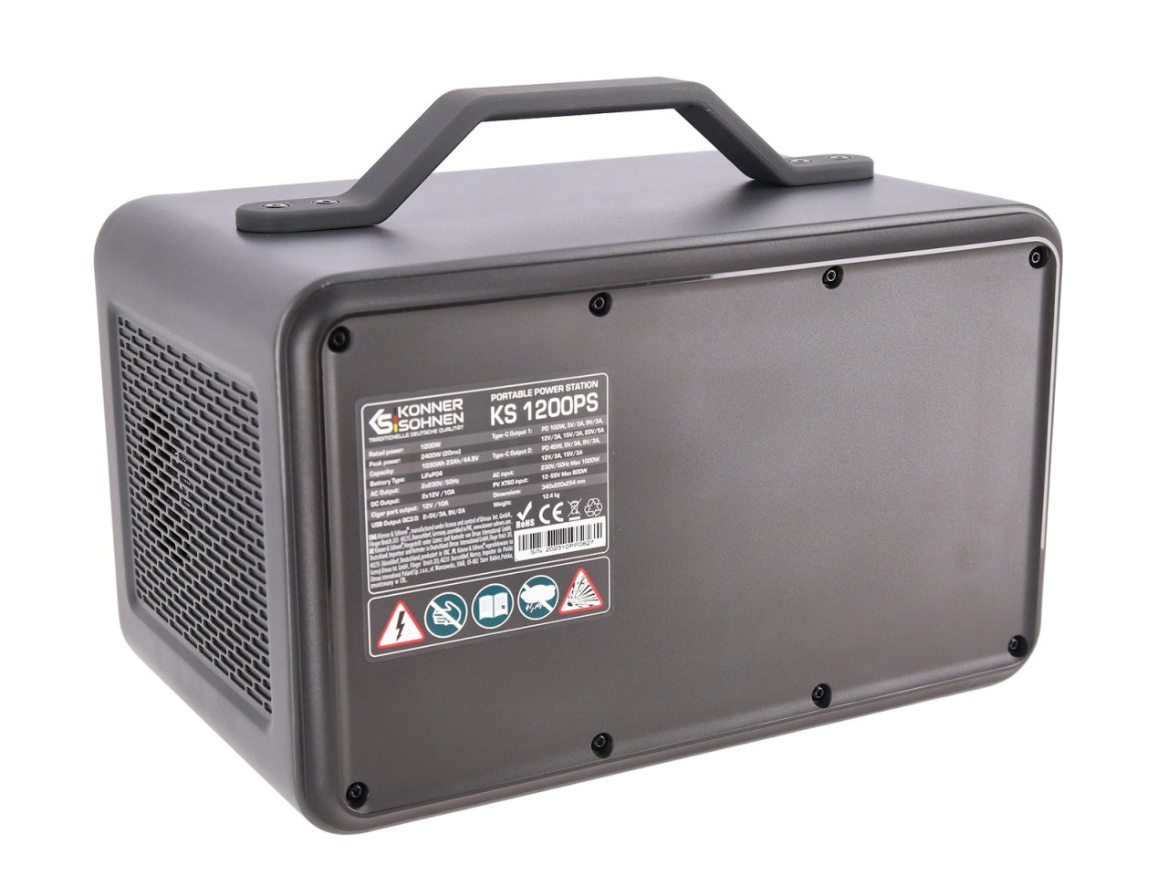 Statie acumulator portabil pentru incarcare electrica, UPS, PowerBank - 1030Wh, 1200W - KS-1200PS