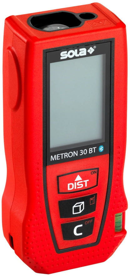 Telemetru cu laser roșu si bluetooth - 30m, METRON 30 BT - Sola-71025101