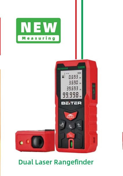 Telemetru Laser Dual - rosu si verde, 70m - Beiter G70M