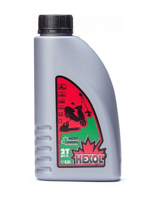 Ulei pentru motoare in doi timpi 2T HEXOL MOTO&GARDEN flacon 0.6 Litri - HEXOL-100108-m1